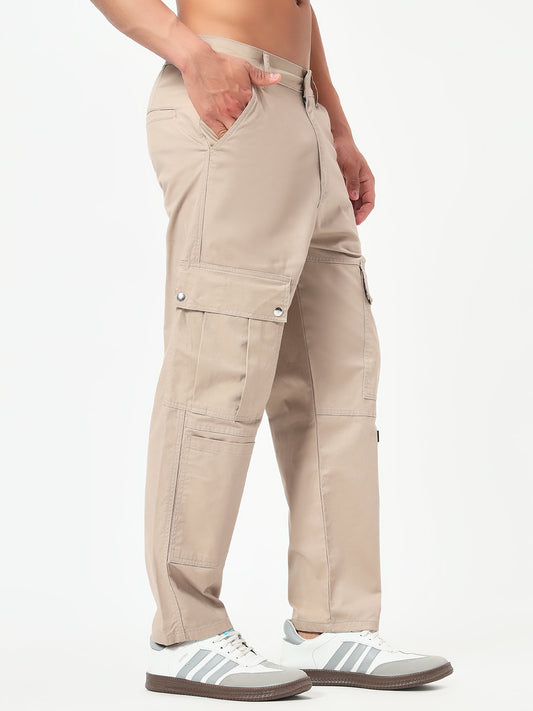 Monteynclub Regular Fit Beige Cargo Pants