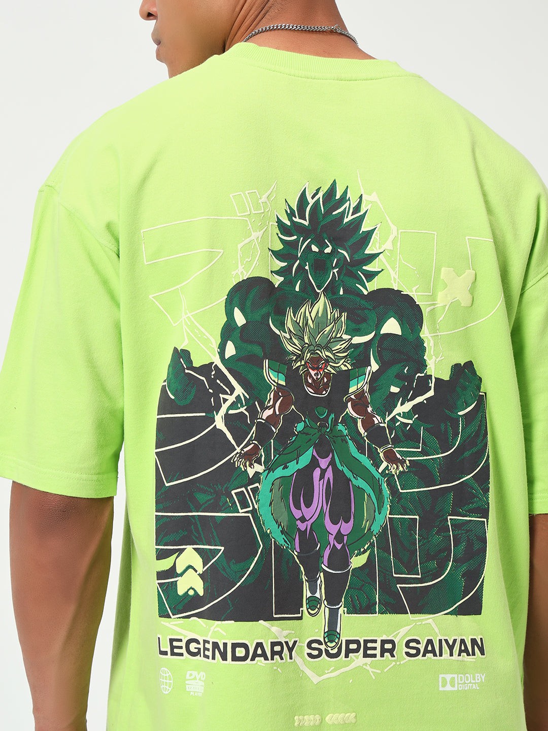 Monteynclub Oversized Fit DBZ Broly's Rage Graphic Tshirt