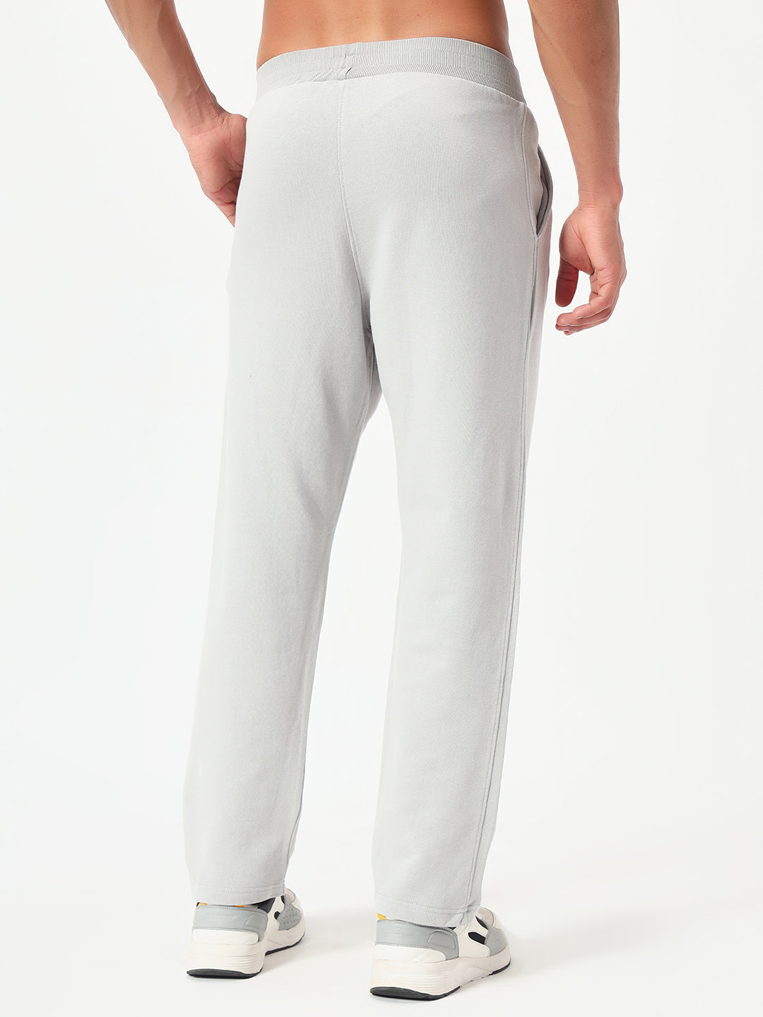 Monteynclub Relaxed Fit Solid Grey Streetwear Lower