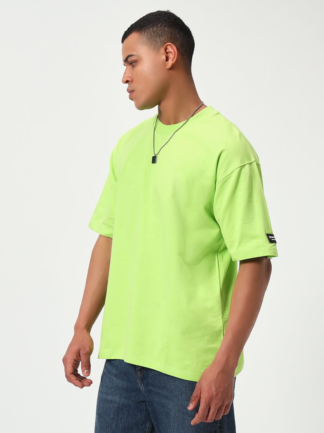 Monteynclub Oversized Fit Florescent Lime Premium Streetwear Tshirt