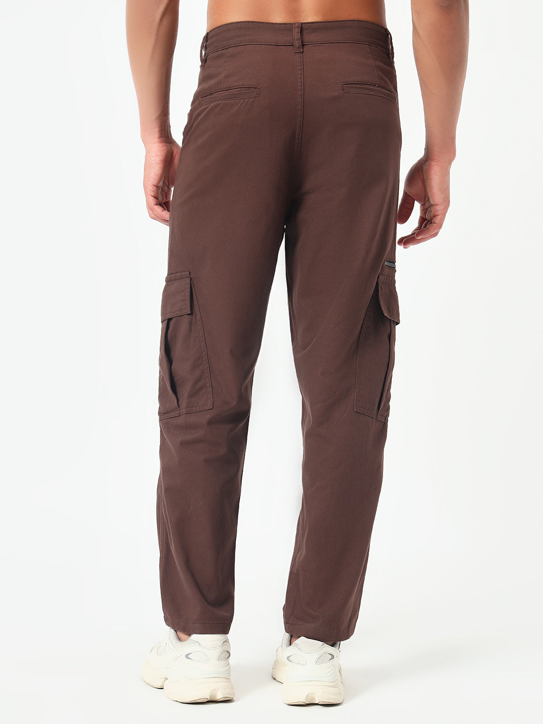 Monteynclub Regular Fit Chocolate Brown Cargo Pants