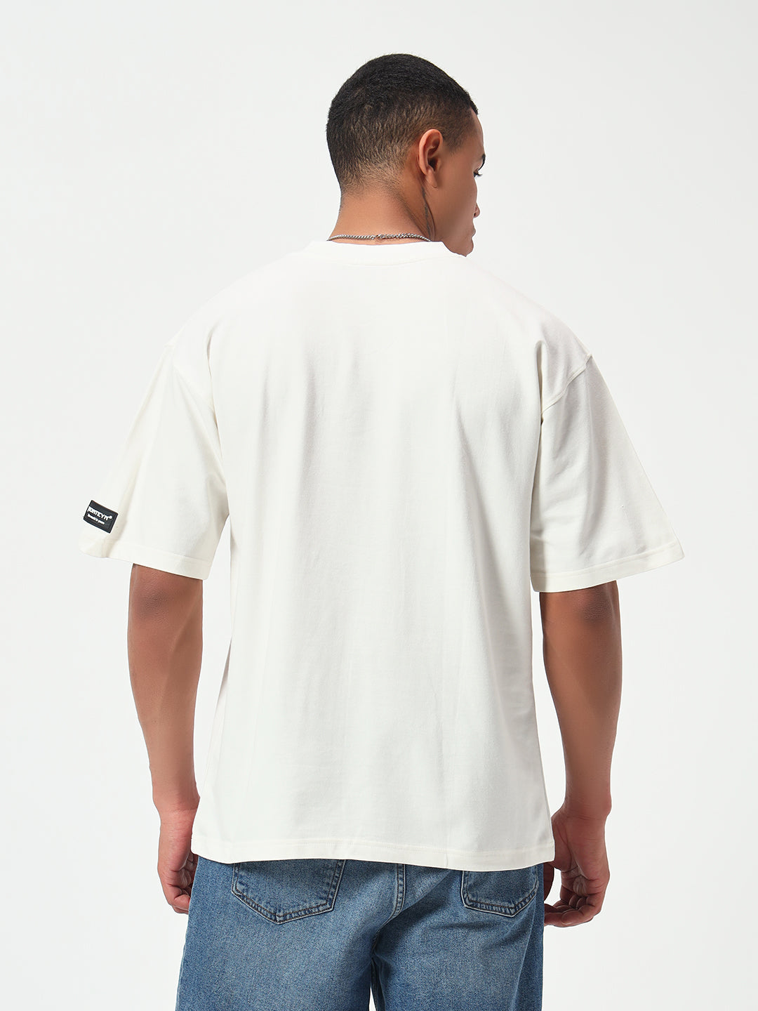 Monteynclub Oversized Fit White Premium Streetwear Tshirt