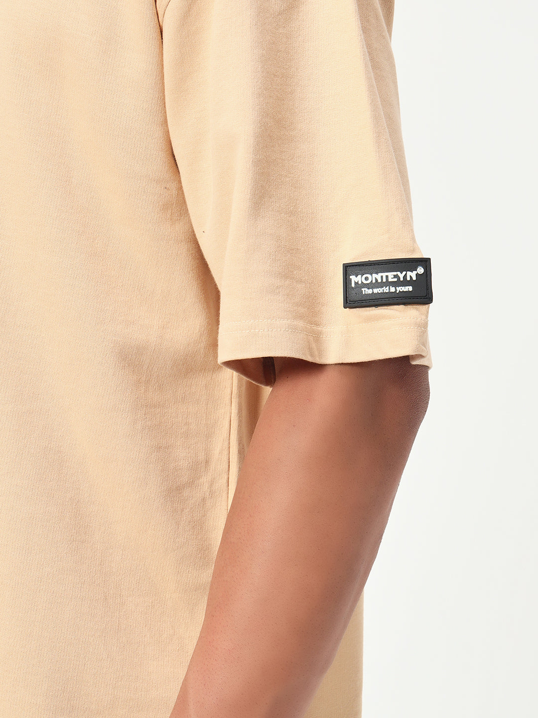 Monteynclub Oversized Fit Beige Premium Streetwear Tshirt