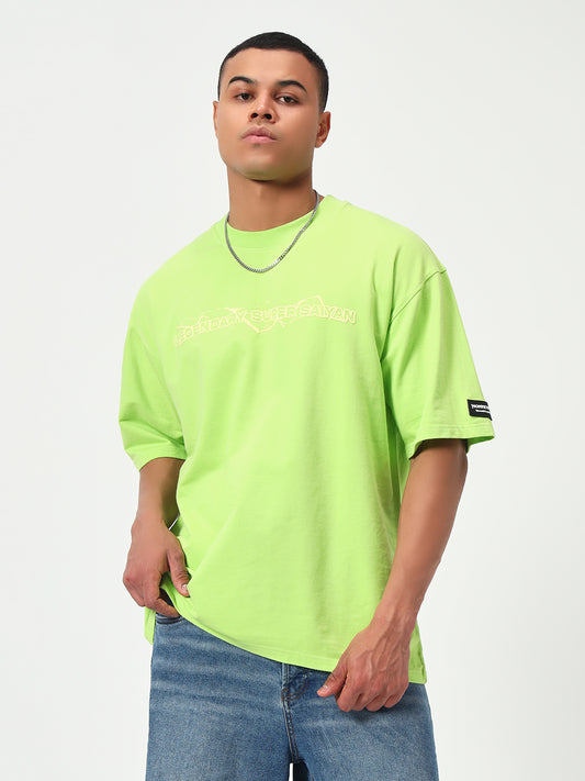 Monteynclub Oversized Fit DBZ Broly's Rage Graphic Tshirt