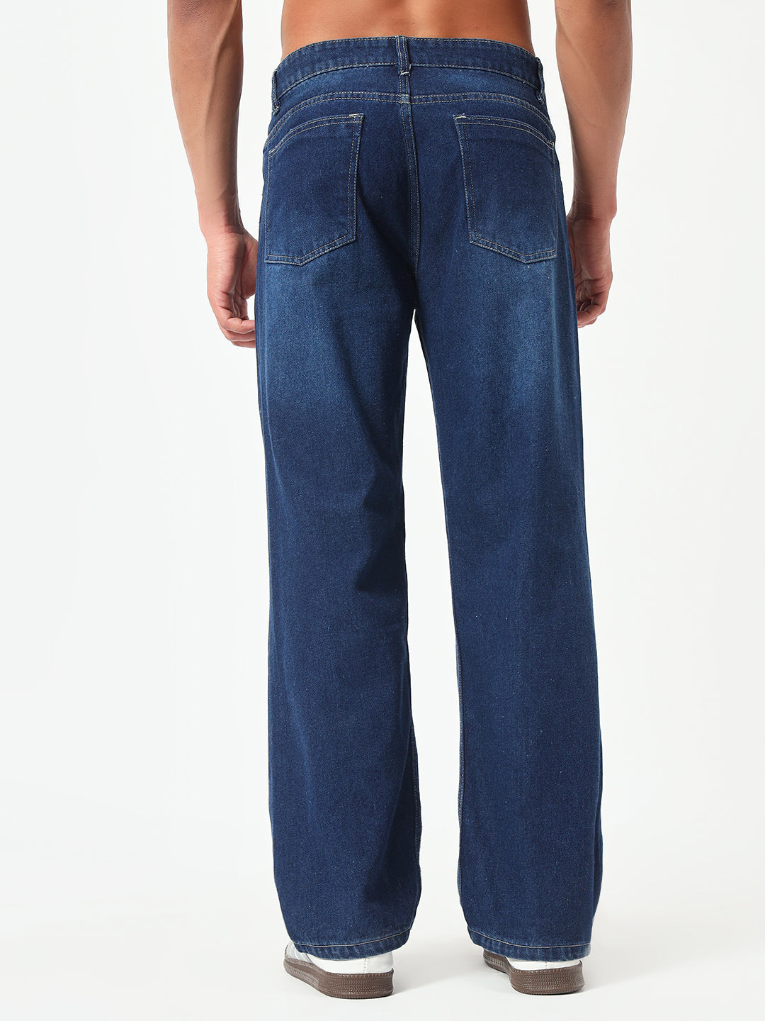Monteynclub Relaxed Fit Distressed Blue Jeans