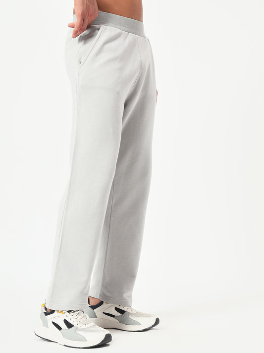 Monteynclub Relaxed Fit Solid Grey Streetwear Lower