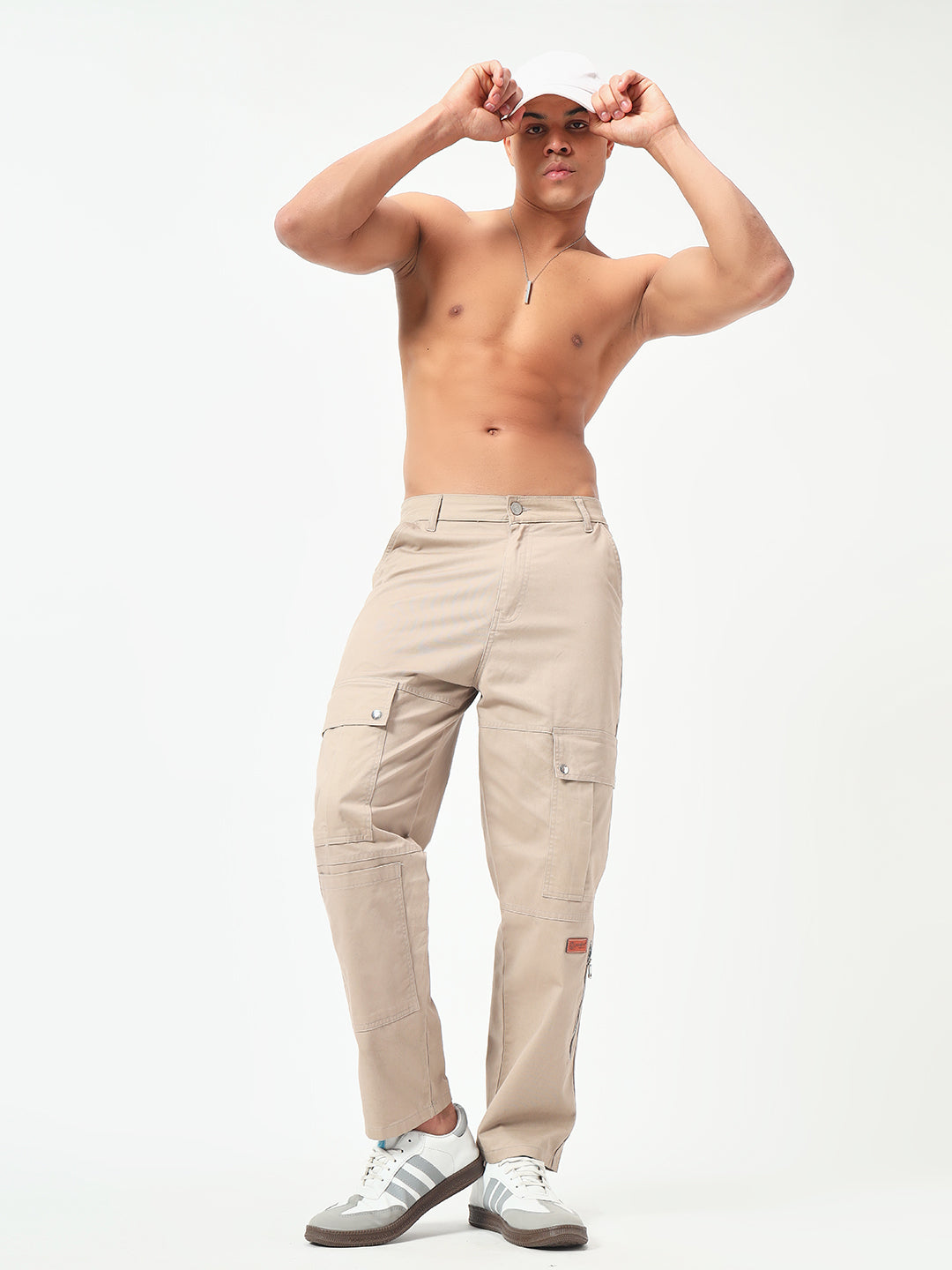 Monteynclub Regular Fit Beige Cargo Pants