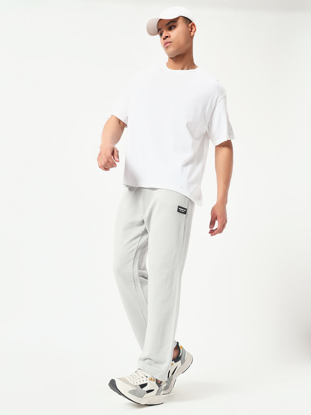 Monteynclub Relaxed Fit Solid Grey Streetwear Lower