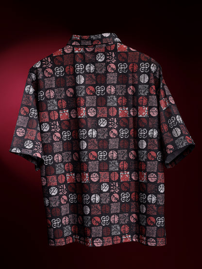 Noir Mosaic Relaxed Fit Shirt