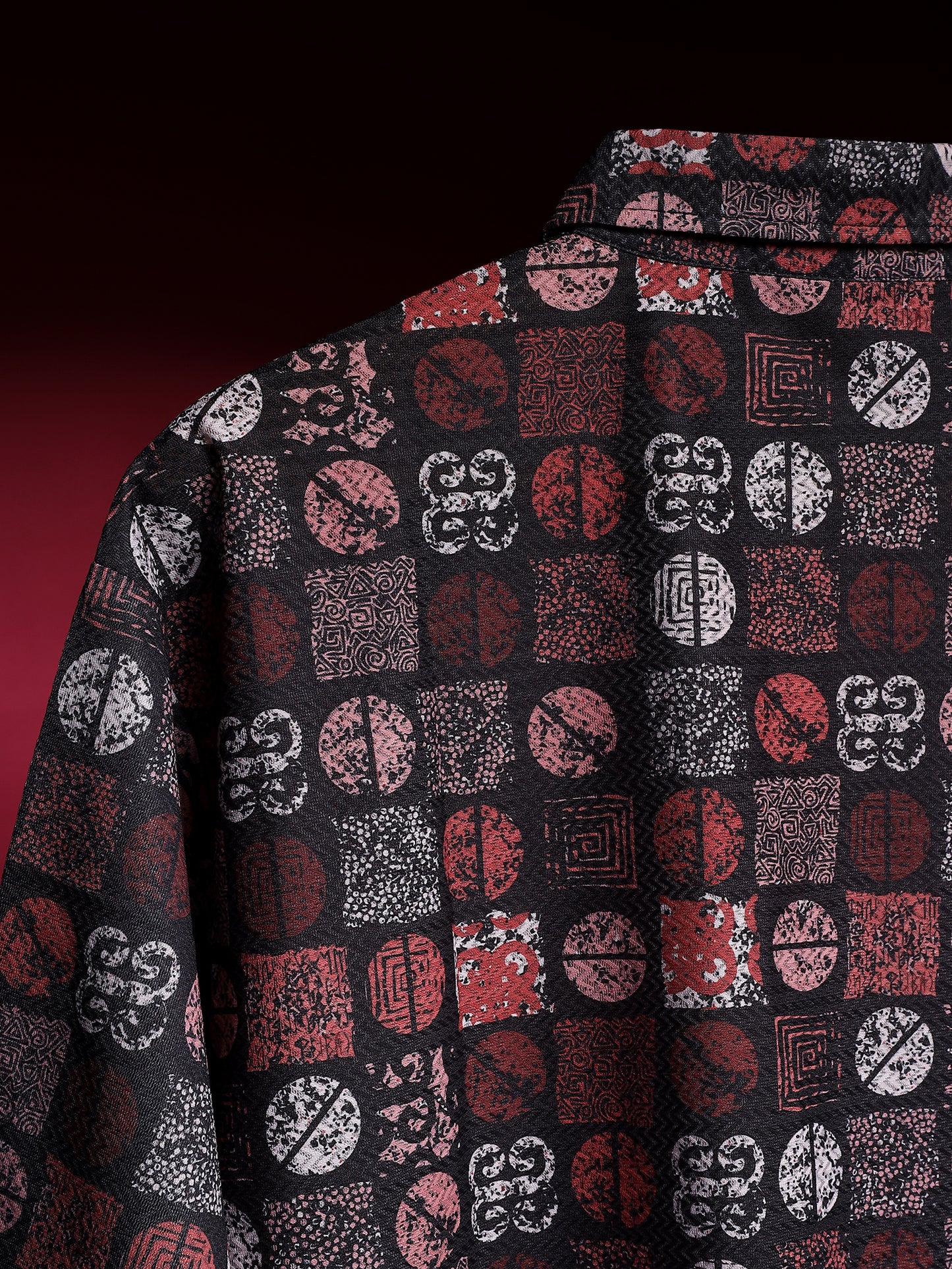 Noir Mosaic Relaxed Fit Shirt