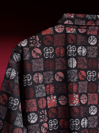 Noir Mosaic Relaxed Fit Shirt