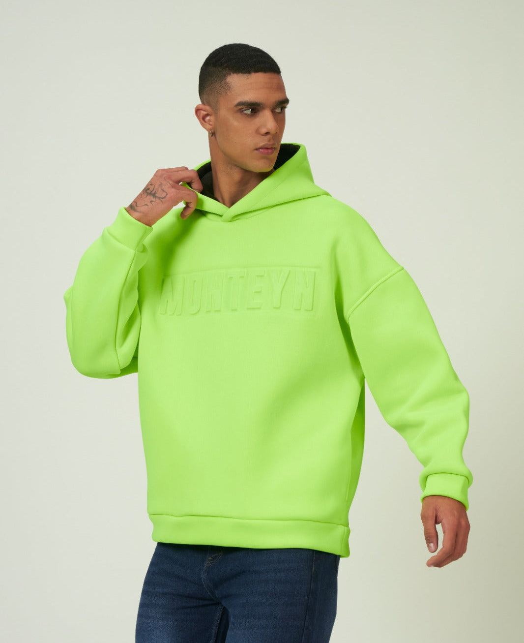 Monteyn "VOLT LIME"  – Super Oversized Premium Hoodie