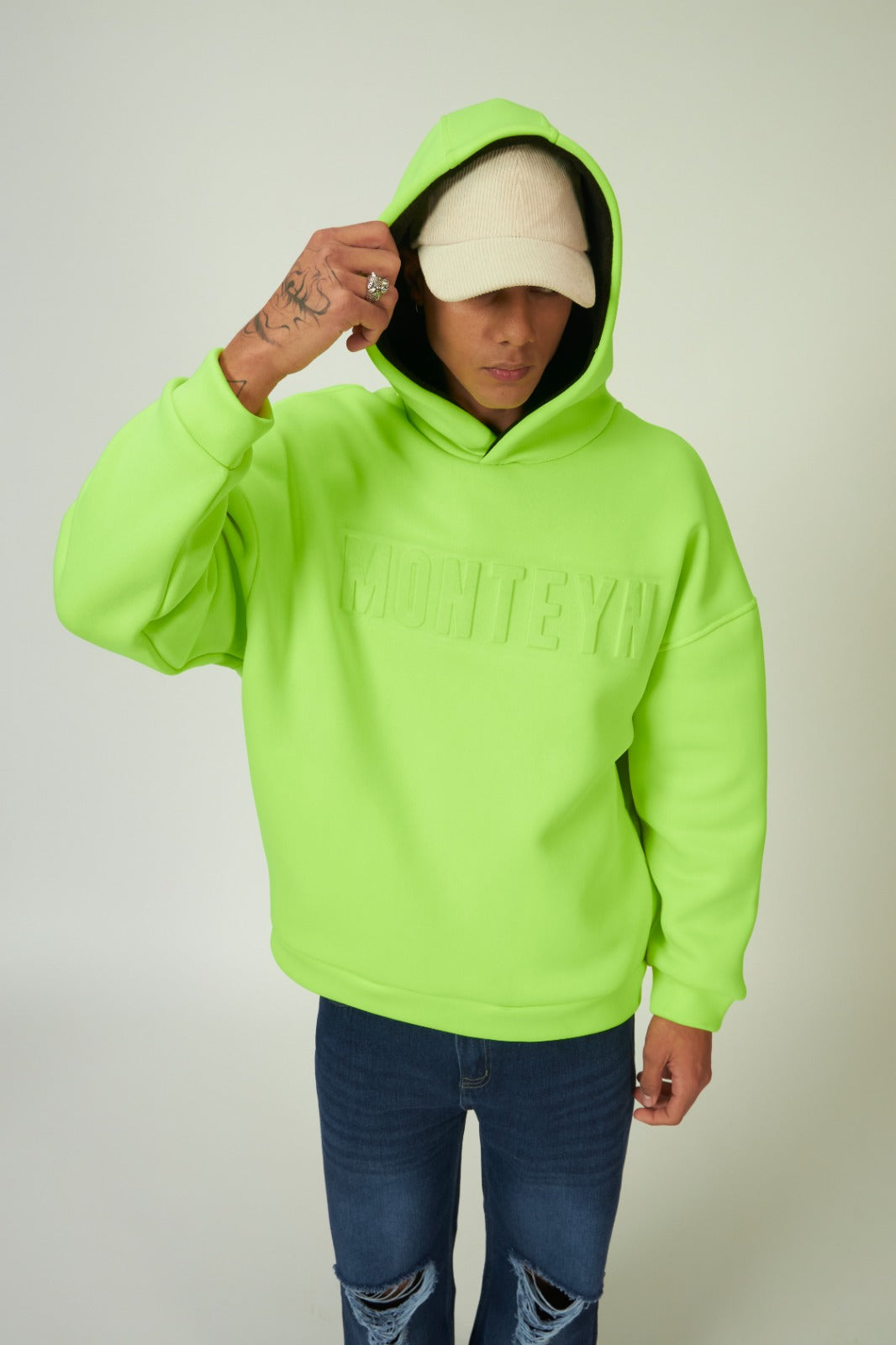 Monteyn "VOLT LIME"  – Super Oversized Premium Hoodie