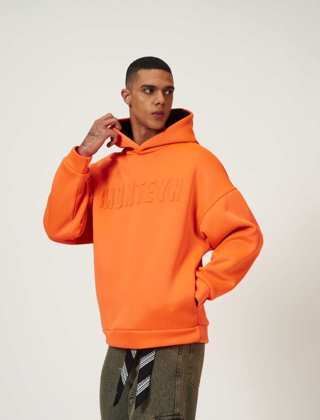 Monteyn "BLAZE ORANGE" – Super Oversized Premium Hoodie