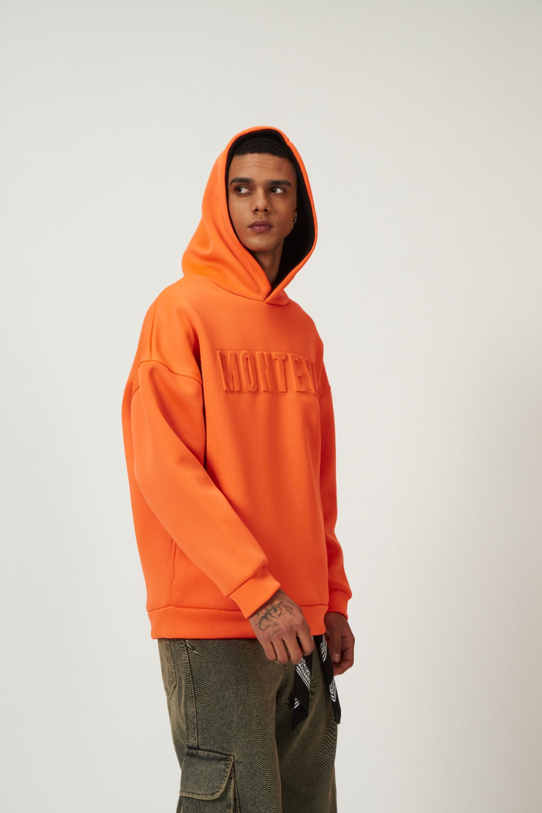 Monteyn "BLAZE ORANGE" – Super Oversized Premium Hoodie