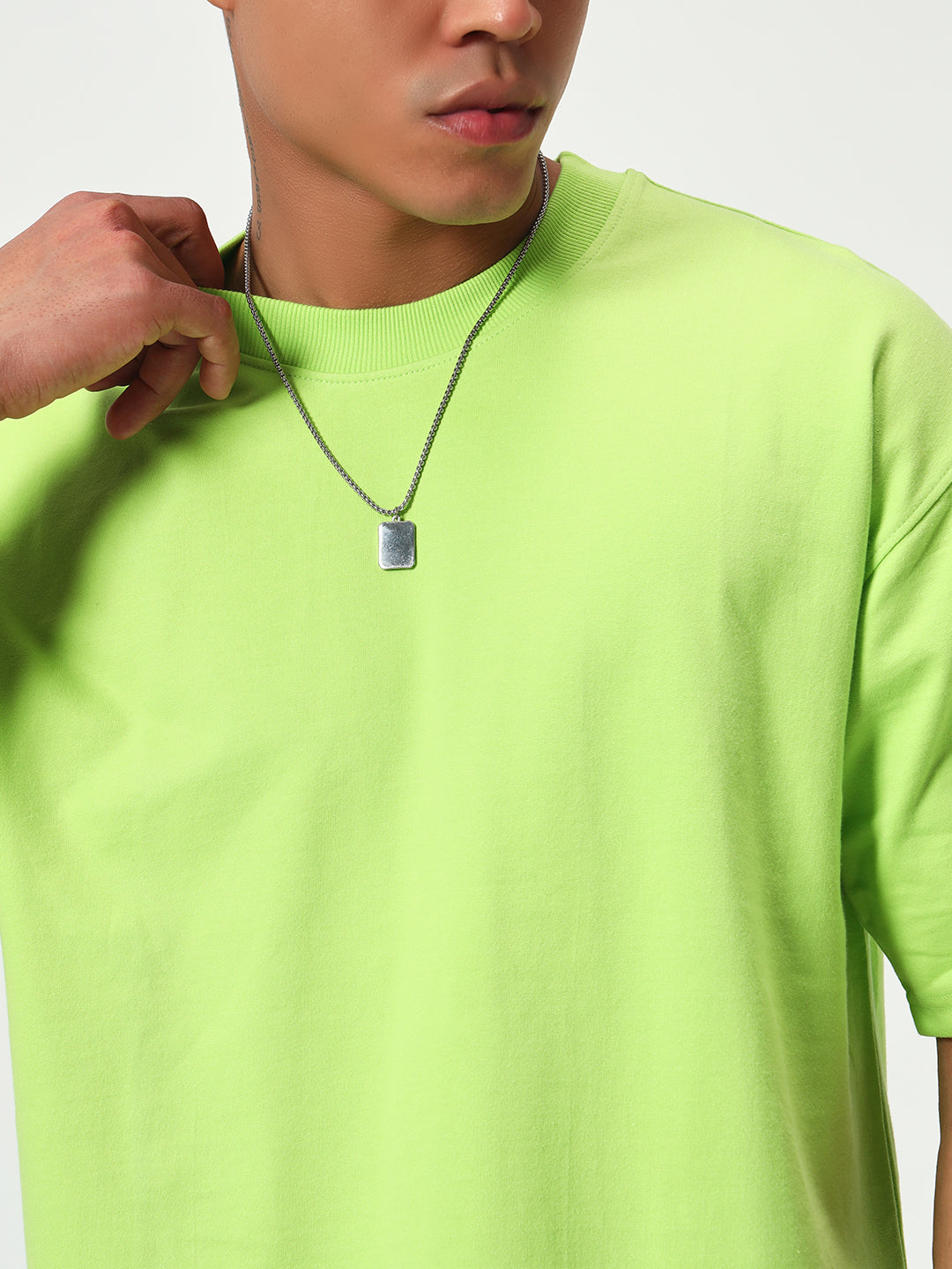 Monteynclub Oversized Fit Florescent Lime Premium Streetwear Tshirt