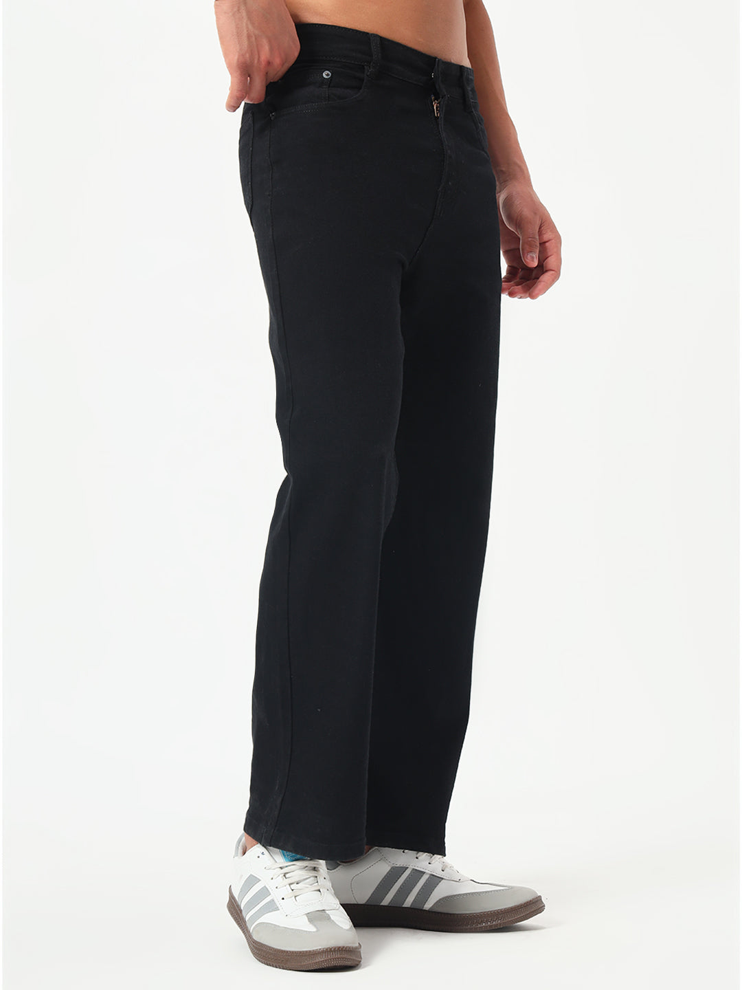 Monteynclub Relaxed Fit Premium Black Jeans