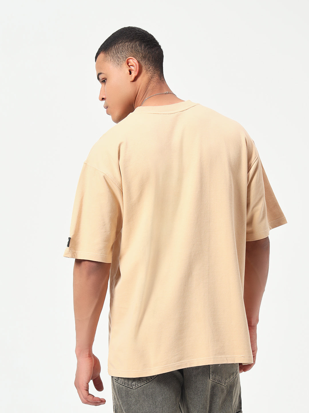 Monteynclub Oversized Fit Beige Premium Streetwear Tshirt