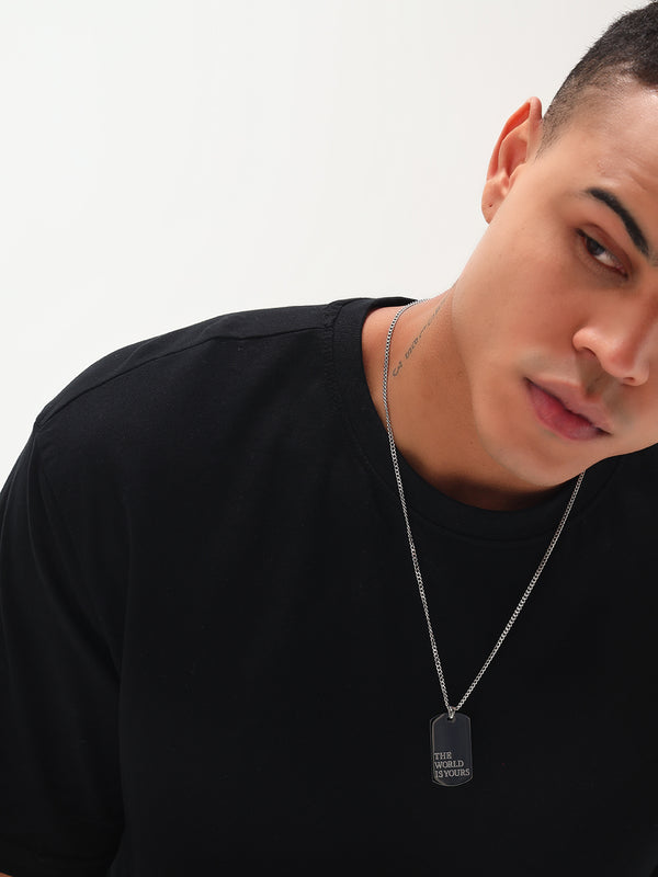 Monteynclub "The World is Yours" Scarface inspired dog tag neck-chain