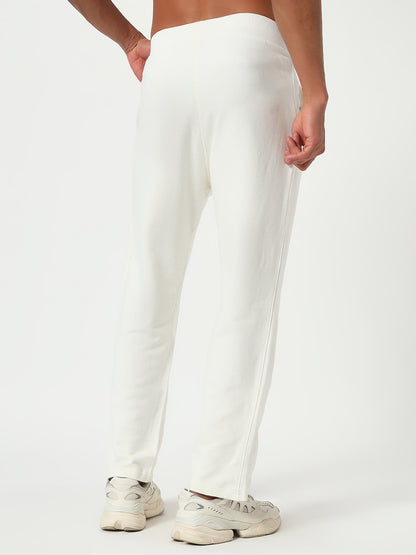 Solid White Relaxed Fit Lower