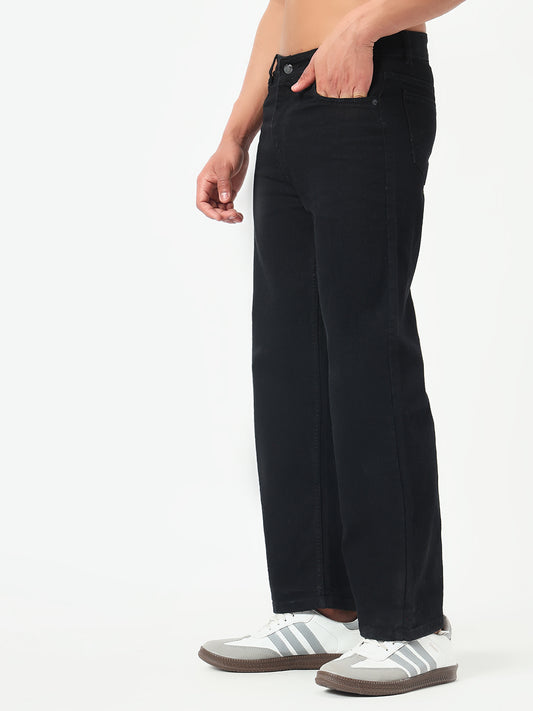 Monteynclub Relaxed Fit Premium Black Jeans