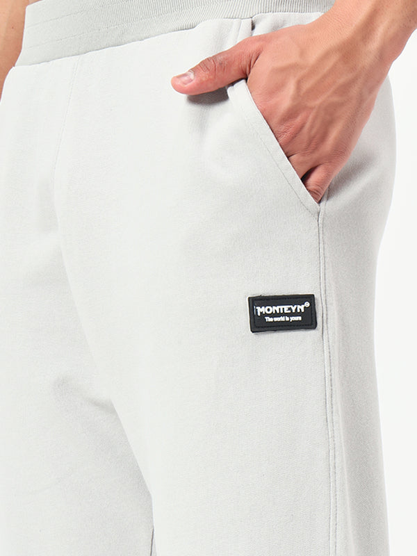 Solid Grey Relaxed Fit Lower