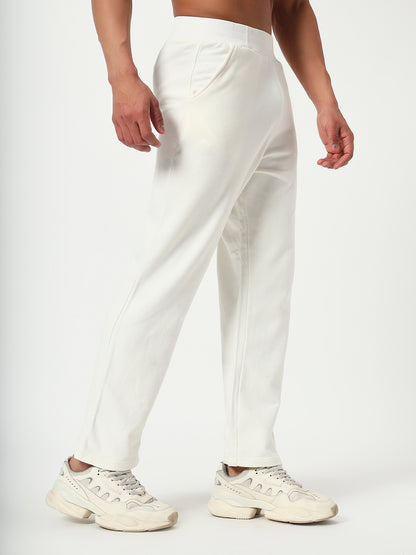 Solid White Relaxed Fit Lower