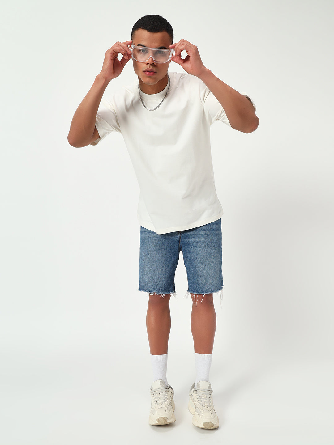 Monteynclub Oversized Fit White Premium Streetwear Tshirt