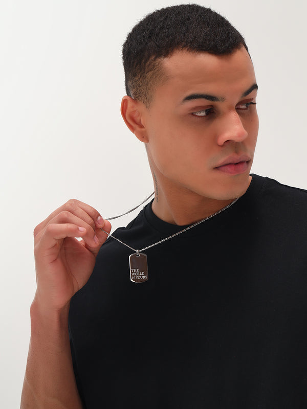 Monteynclub "The World is Yours" Scarface inspired dog tag neck-chain