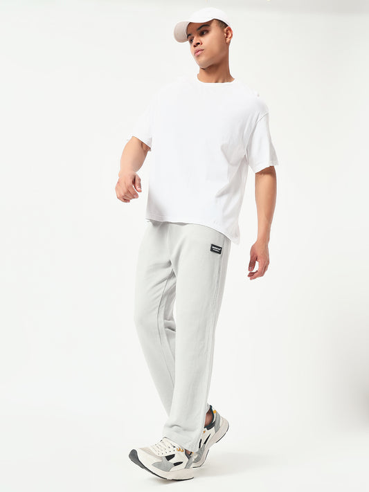 Monteynclub Relaxed Fit Solid Grey Streetwear Lower